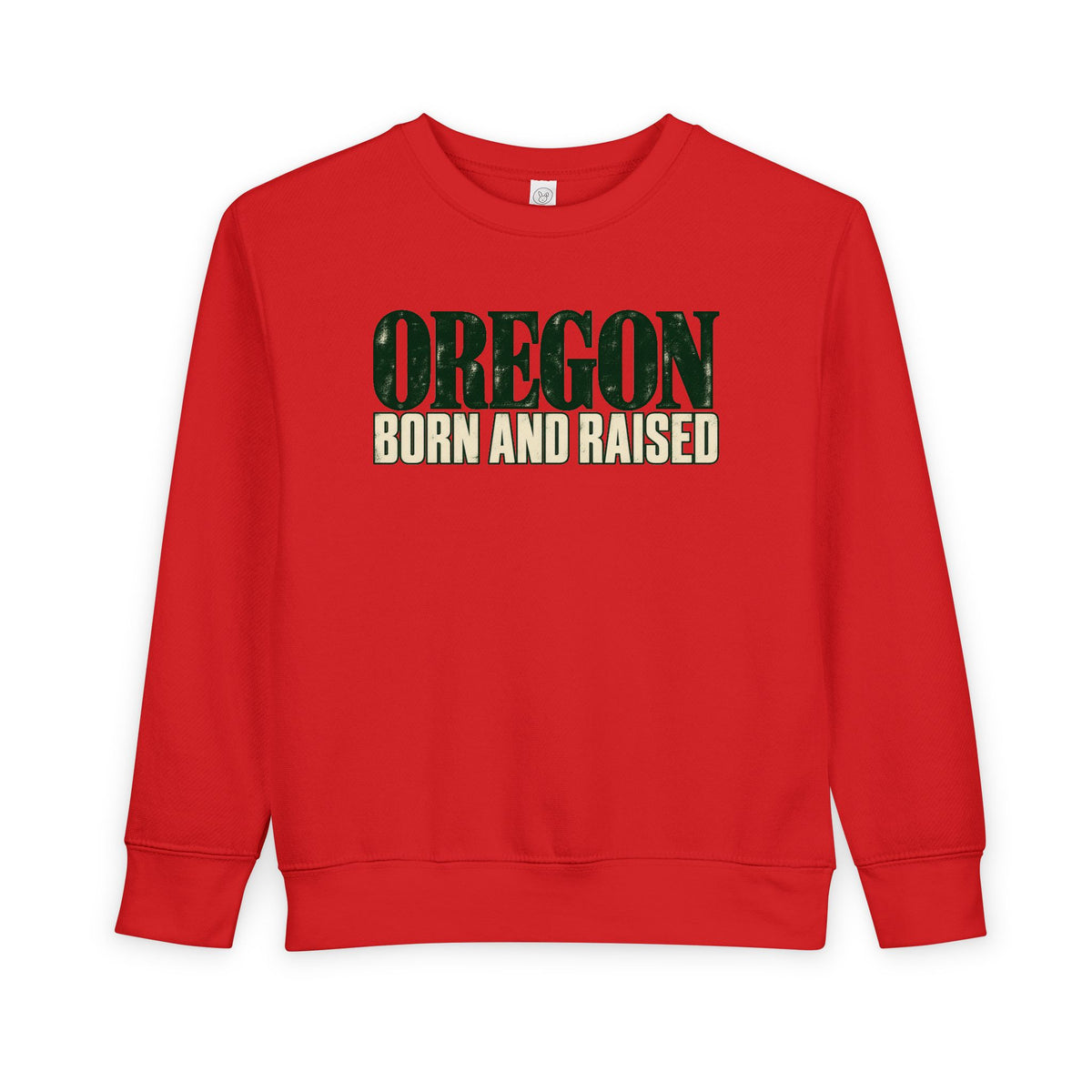 Oregon Born and Raised Premium Heritage Unisex Toddler Sweatshirt