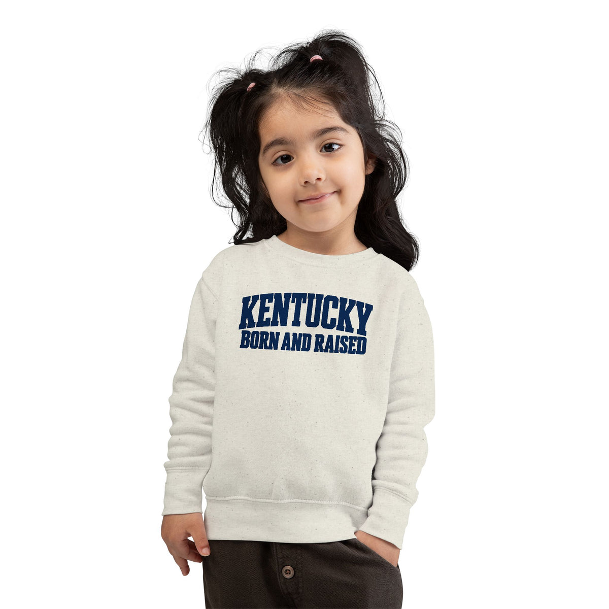Kentucky Born and Raised Modern Heritage Unisex Toddler Sweatshirt