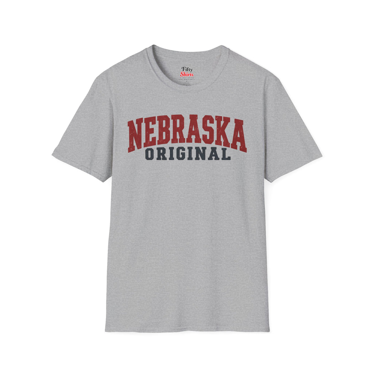 Nebraska Original Unisex Softstyle T Shirt State Name Graphic Tee