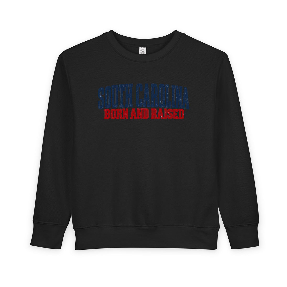 South Carolina Born and Raised Minimal Heritage Unisex Toddler Sweatshirt