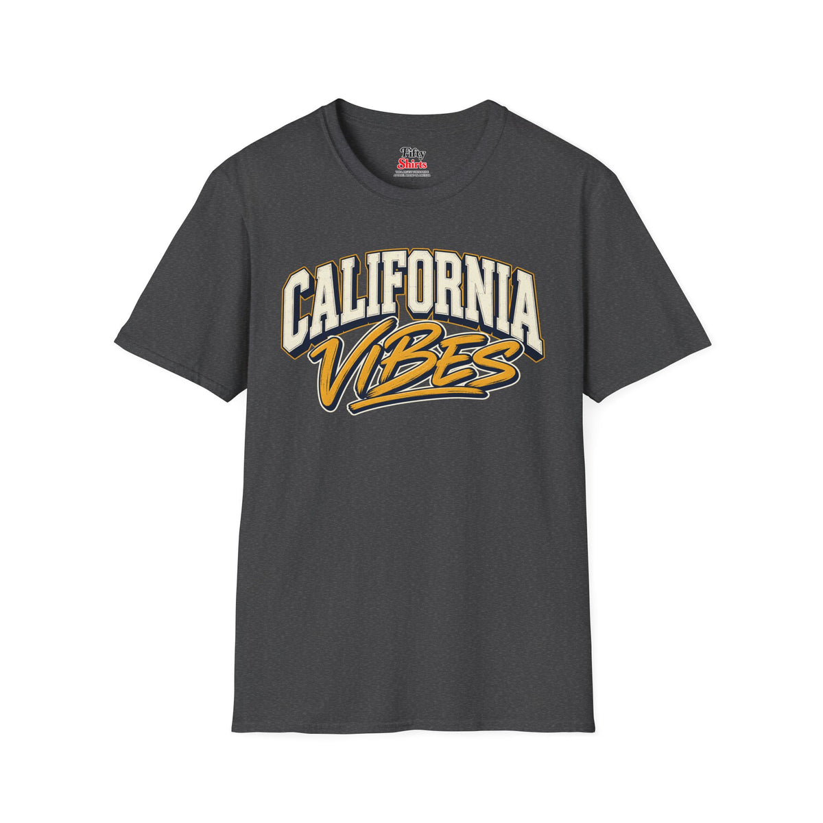 California Vibes Unisex Softstyle T Shirt State Name Graphic Tee