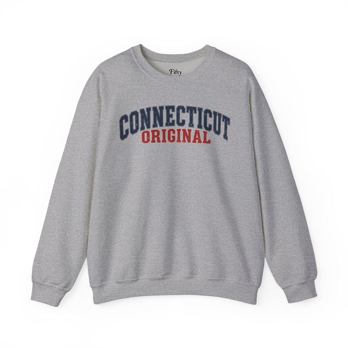 Connecticut Original Unisex Crewneck Sweatshirt State Name Graphic