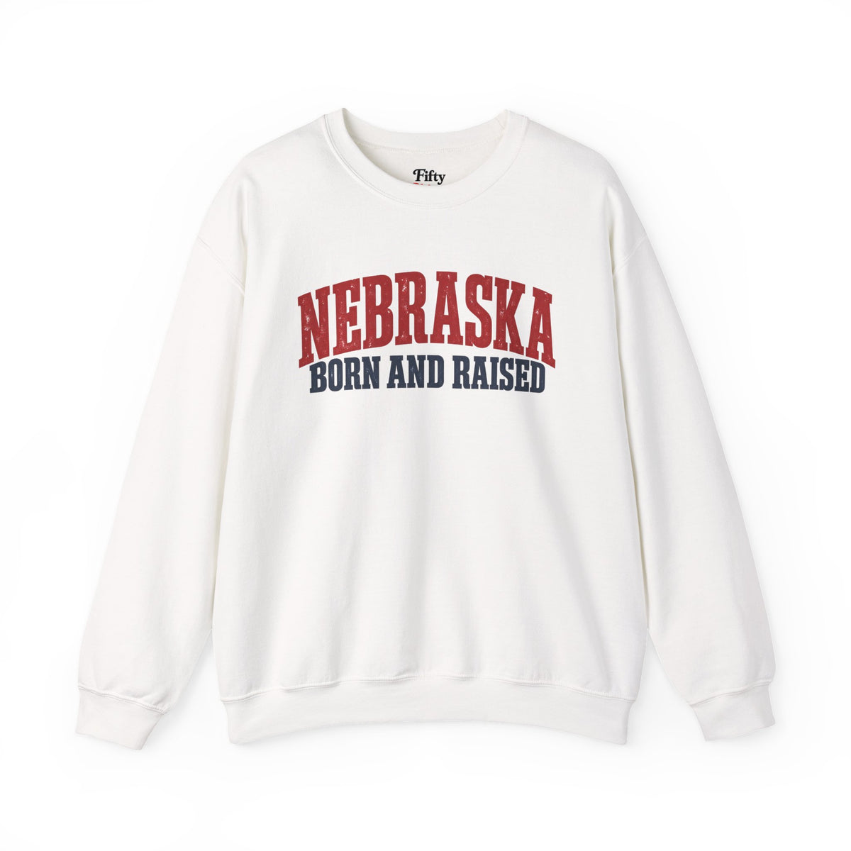 Nebraska Born and Raised Great Plains Heritage Unisex Sweatshirt Graphic