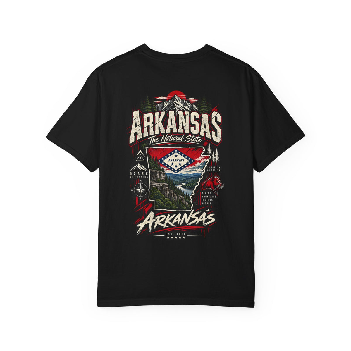 Arkansas Street Legacy Unisex Comfort Color 1717 Streetwear Graphic Tee