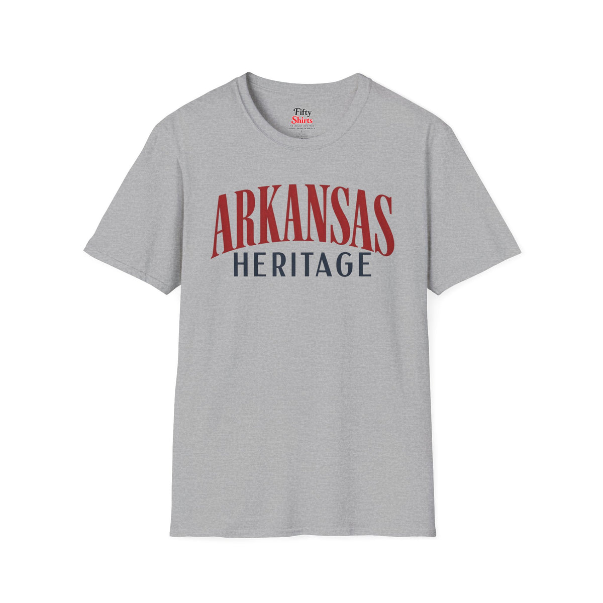Arkansas Heritage Unisex Softstyle T Shirt State Name Graphic Tee
