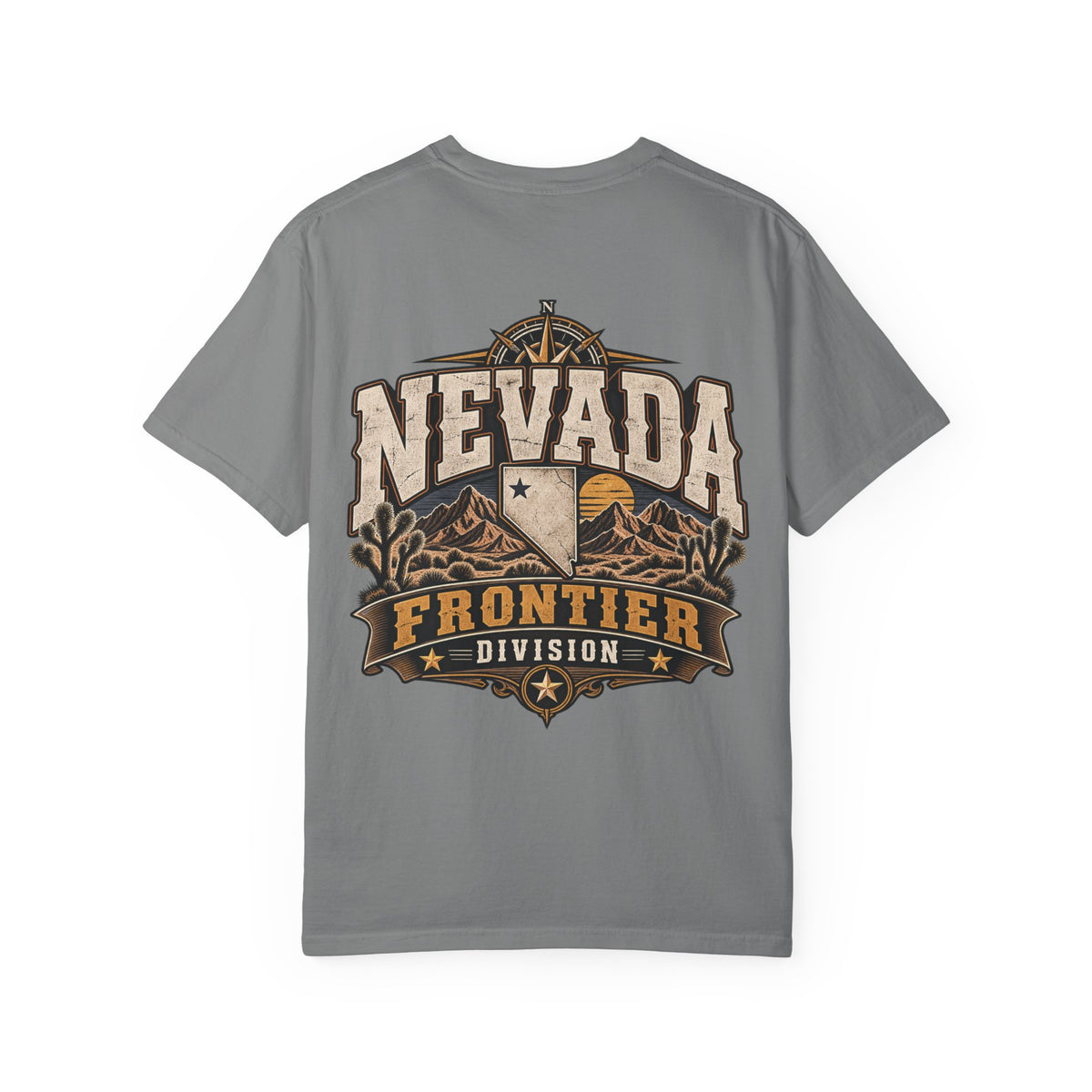 Nevada Frontier Division Unisex Comfort Color 1717 Streetwear Graphic Tee