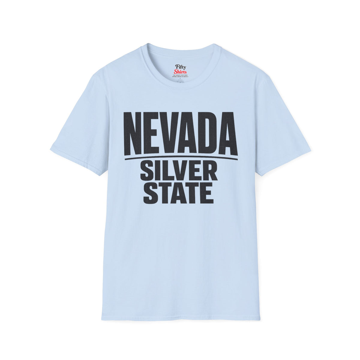 Nevada Silver State Unisex Softstyle T Shirt State Name Graphic Tee