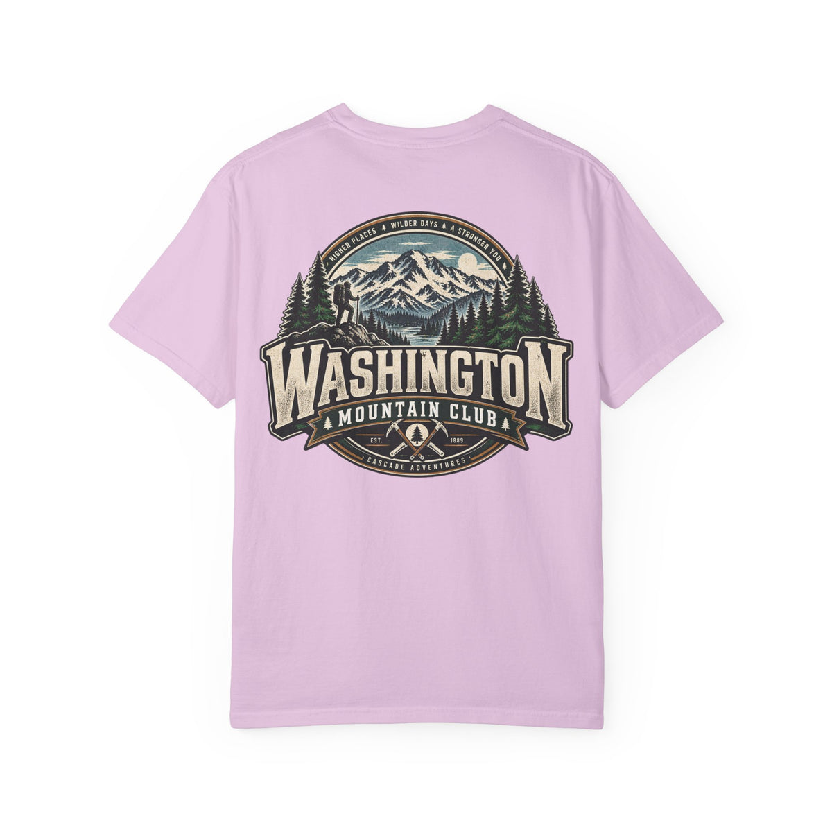 Washington Mountain Club Unisex Comfort Color 1717 Streetwear Graphic Tee