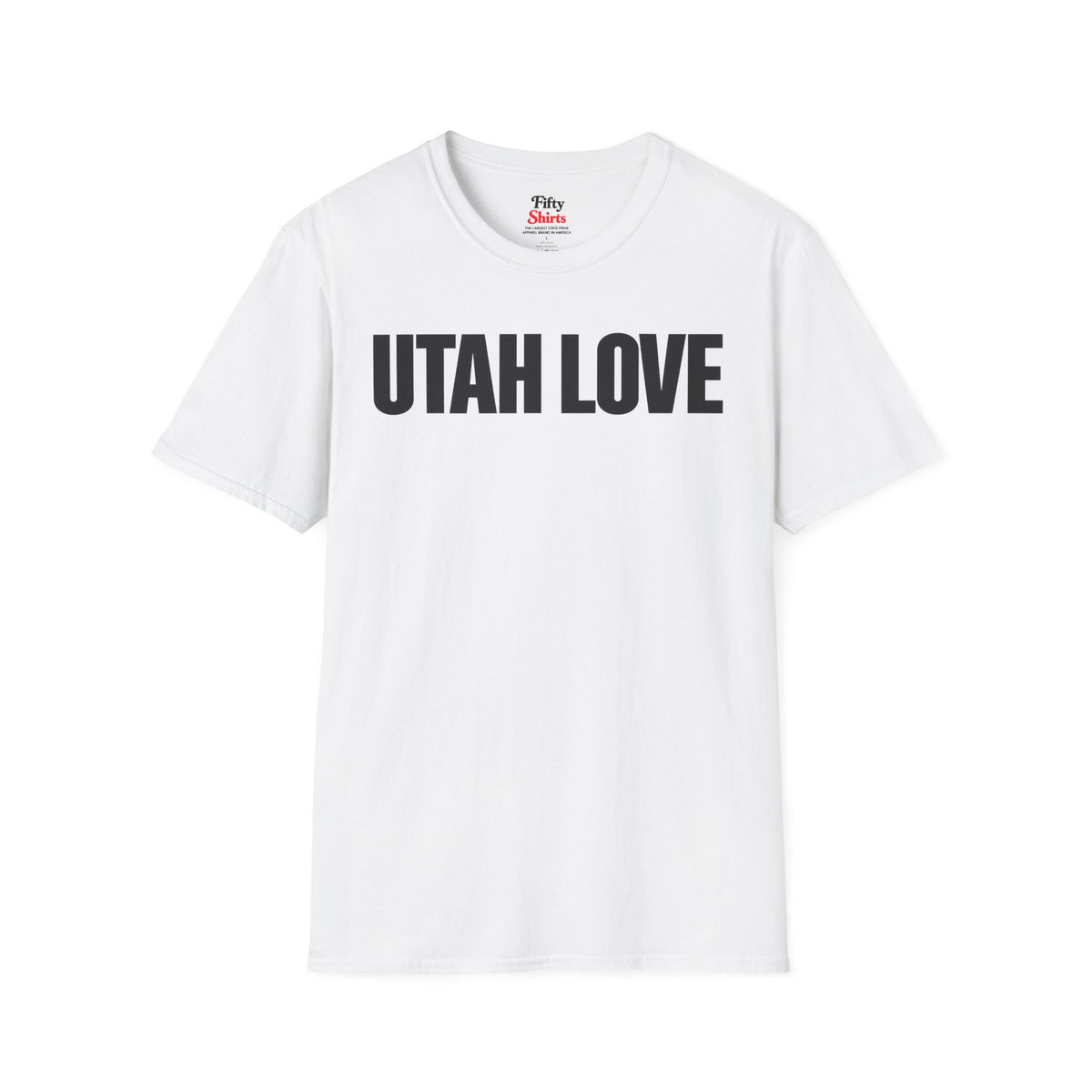 Utah Love Unisex Softstyle T Shirt State Name Graphic Tee