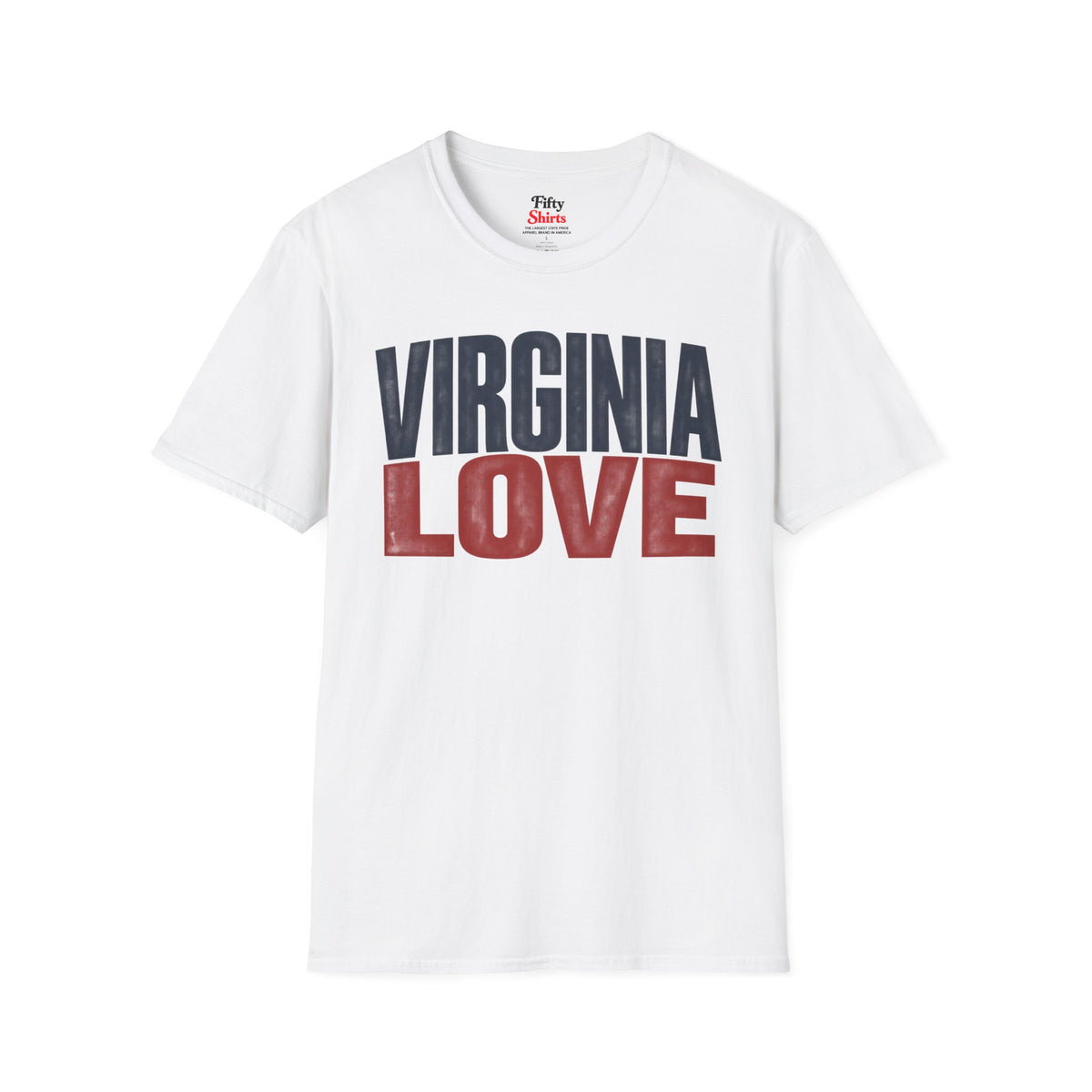Virginia Love Unisex Softstyle T Shirt State Name Graphic Tee