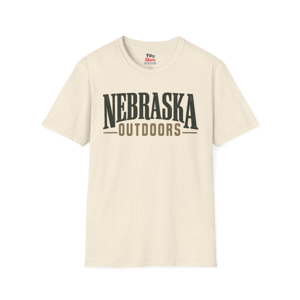Nebraska Outdoors Unisex Softstyle T Shirt State Name Graphic Tee