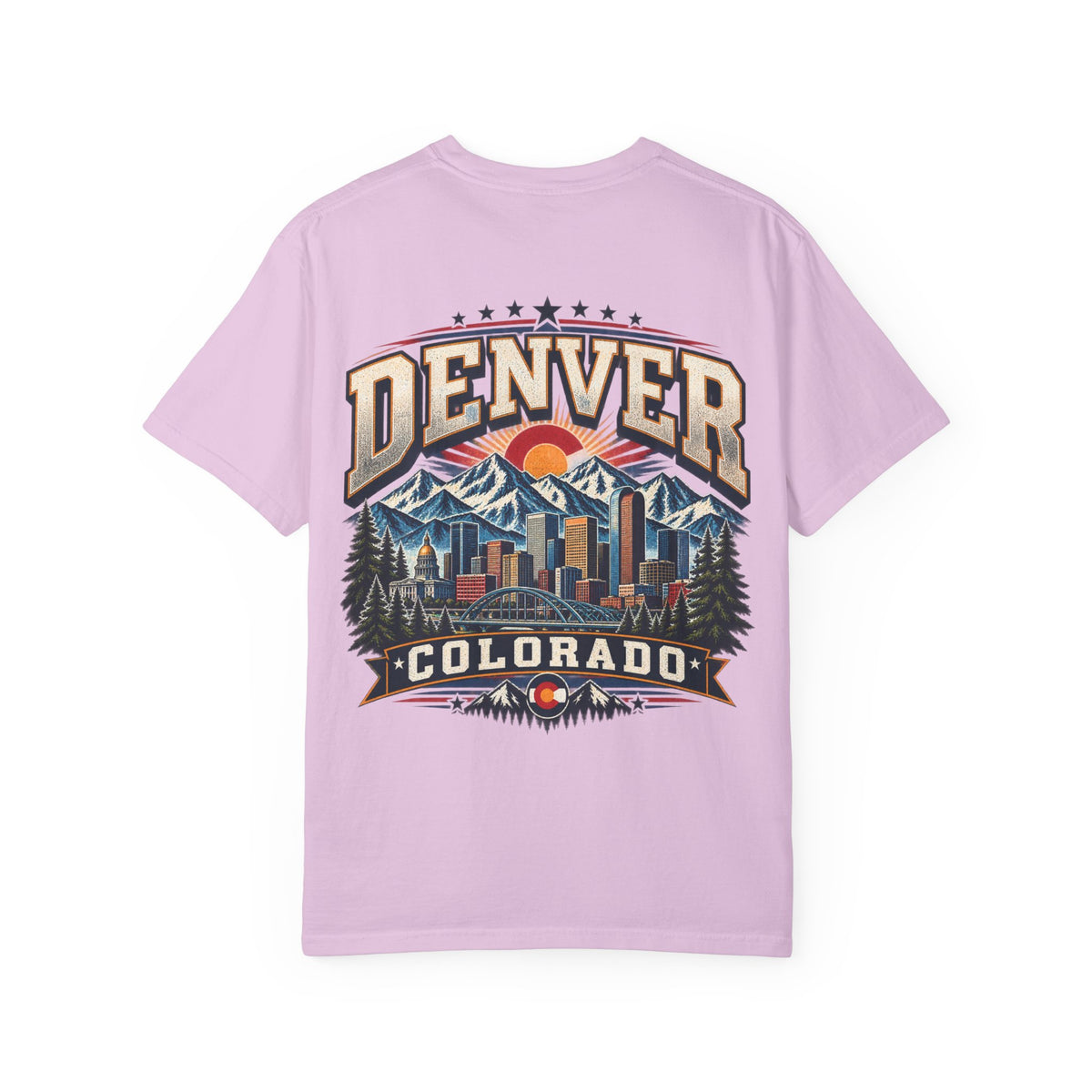 Denver Colorado Unisex Comfort Color 1717 Streetwear Graphic Tee
