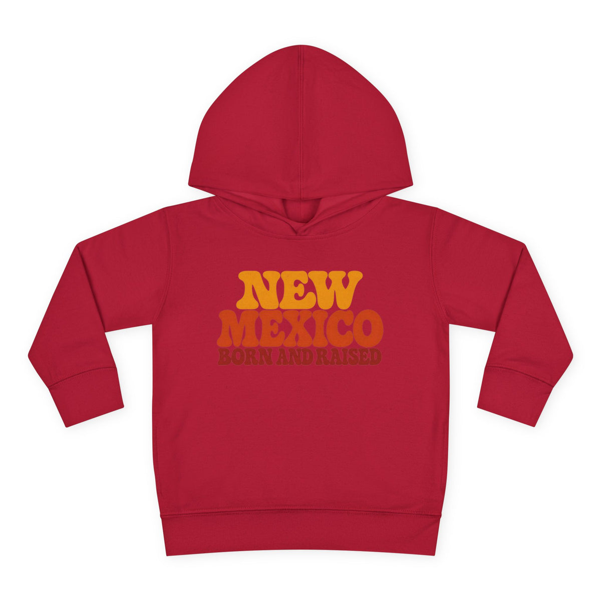 New Mexico Born and Raised 1970s Retro Unisex Toddler Pullover Fleece Hoodie