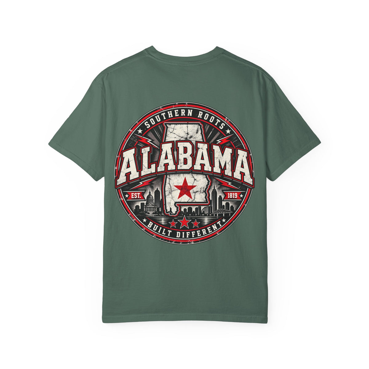 Alabama Urban Badge Unisex Comfort Color 1717 Streetwear Graphic Tee