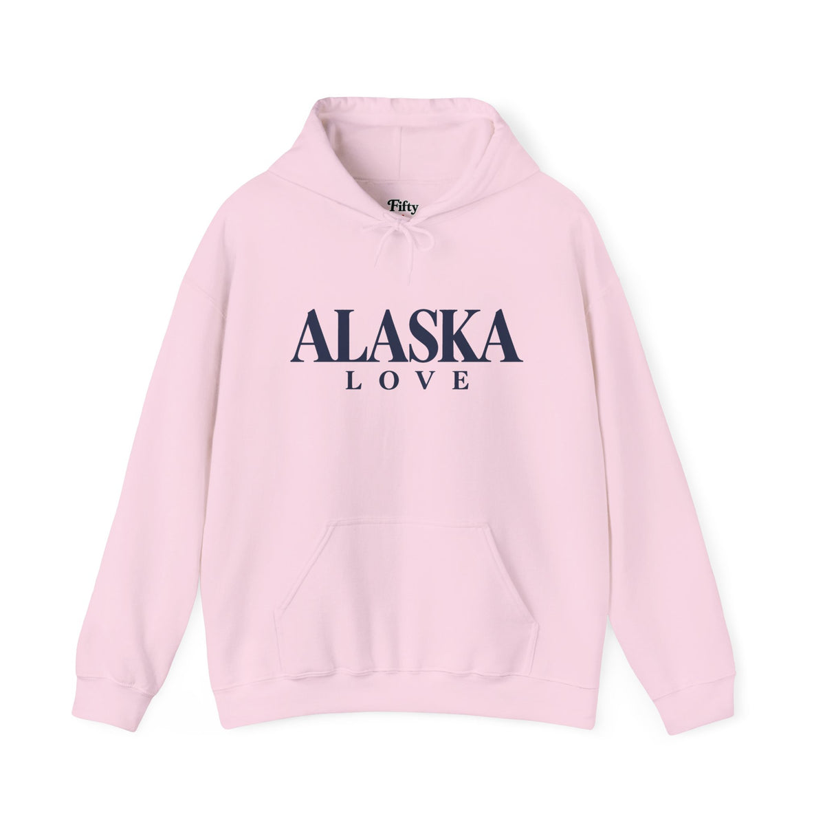 Alaska Love Unisex Hoodie State Name Graphic