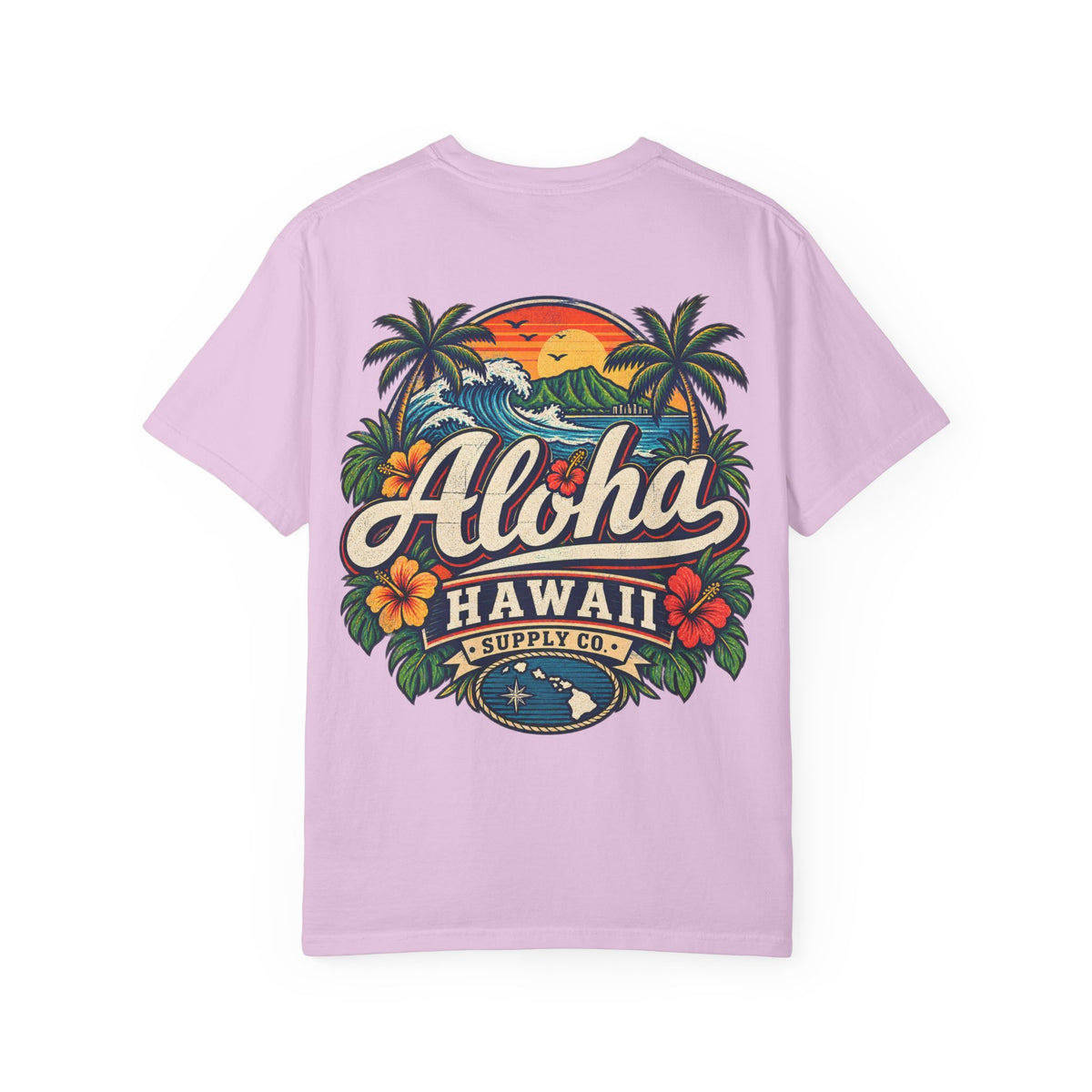 Hawaii Aloha Supply Co Unisex Comfort Color 1717 Streetwear Graphic Tee