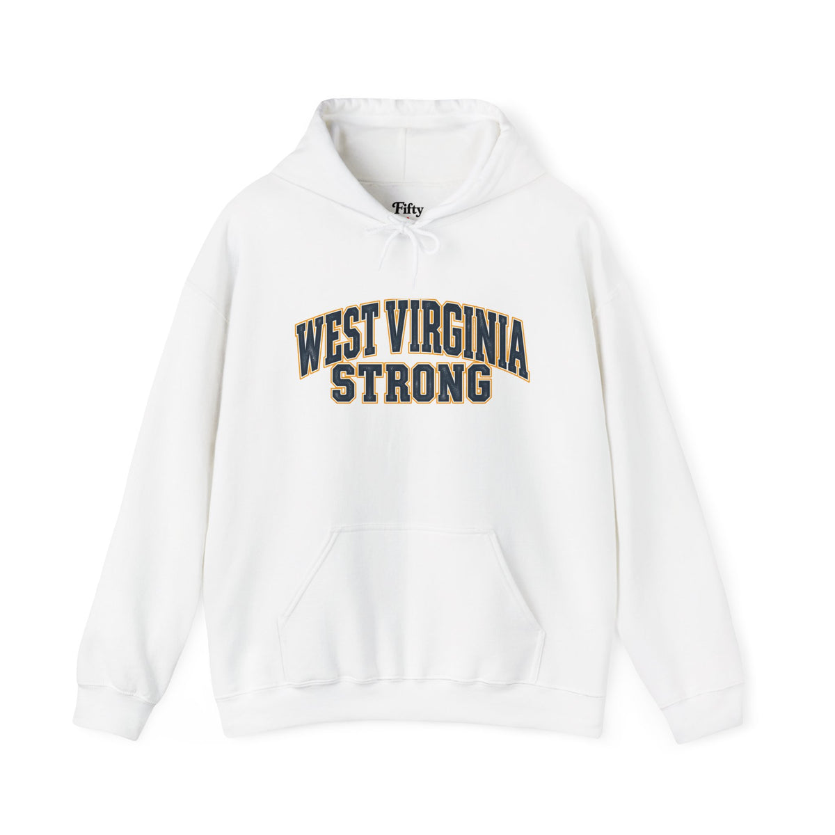 West Virginia Strong Unisex Hoodie State Name Graphic