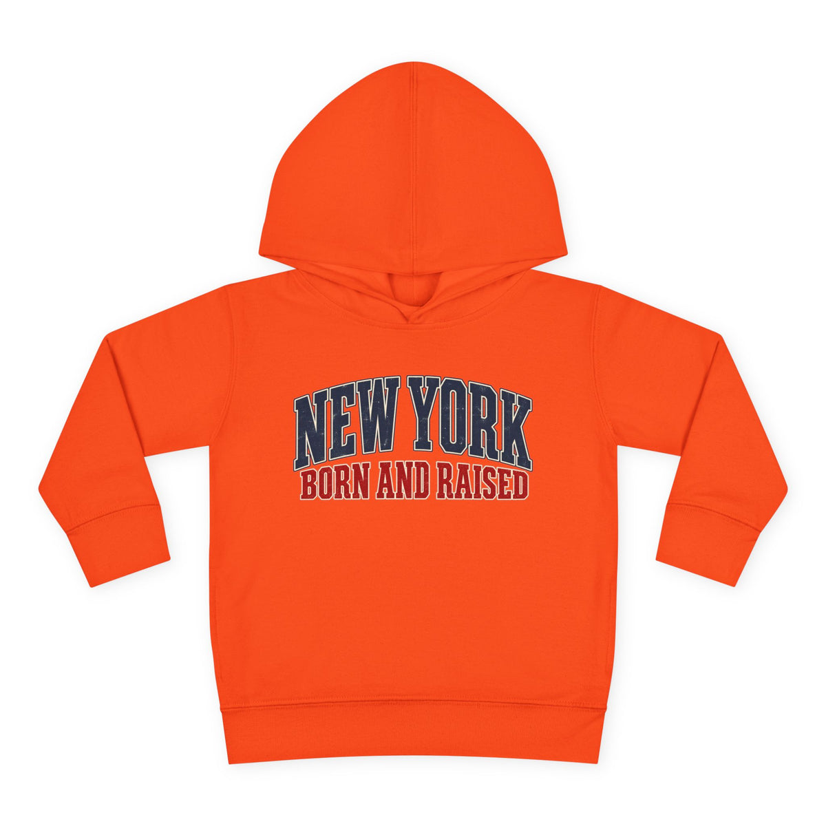 New York Born and Raised Classic Heritage Unisex Toddler Pullover Fleece Hoodie Graphic