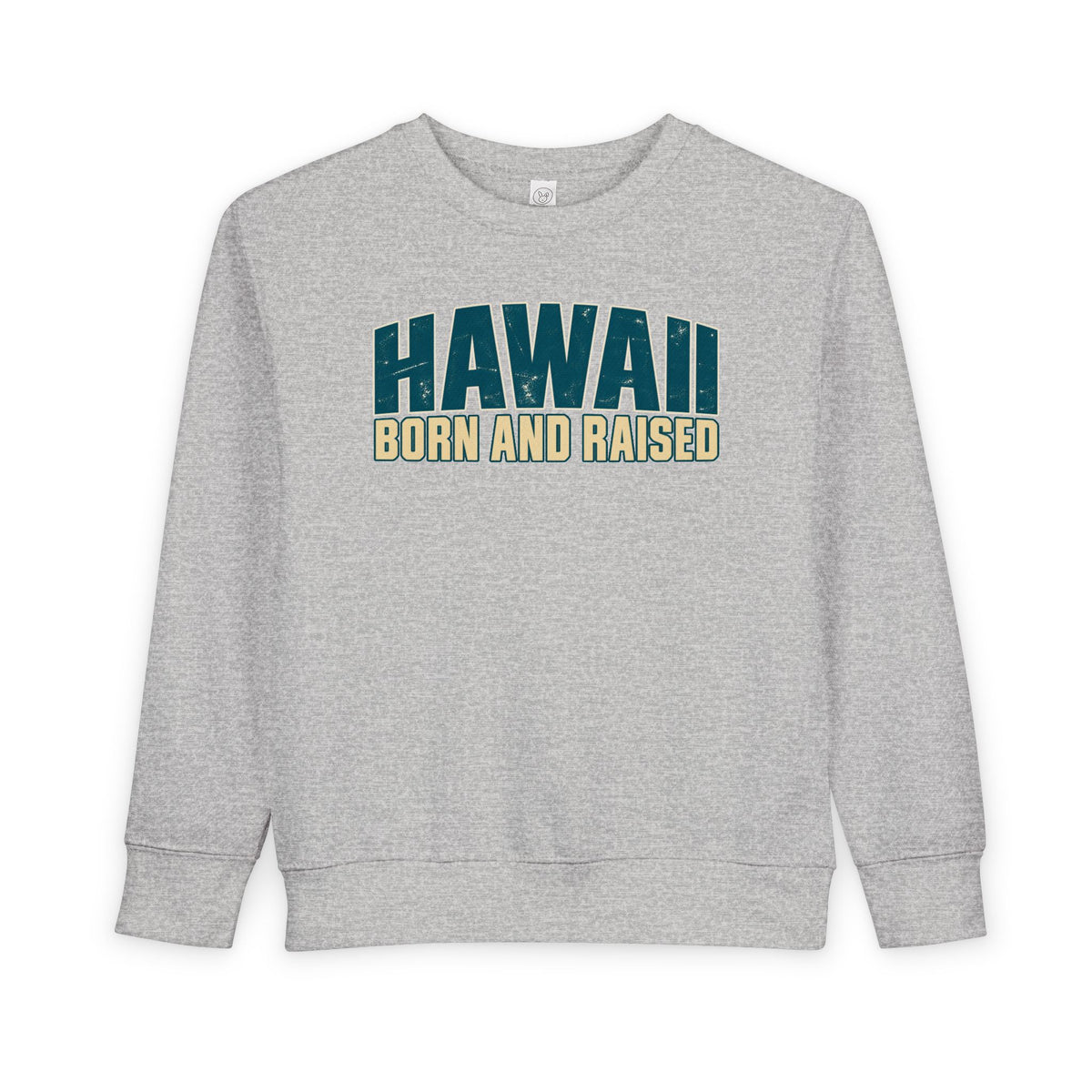 Hawaii Born and Raised Premium Surf Unisex Toddler Sweatshirt