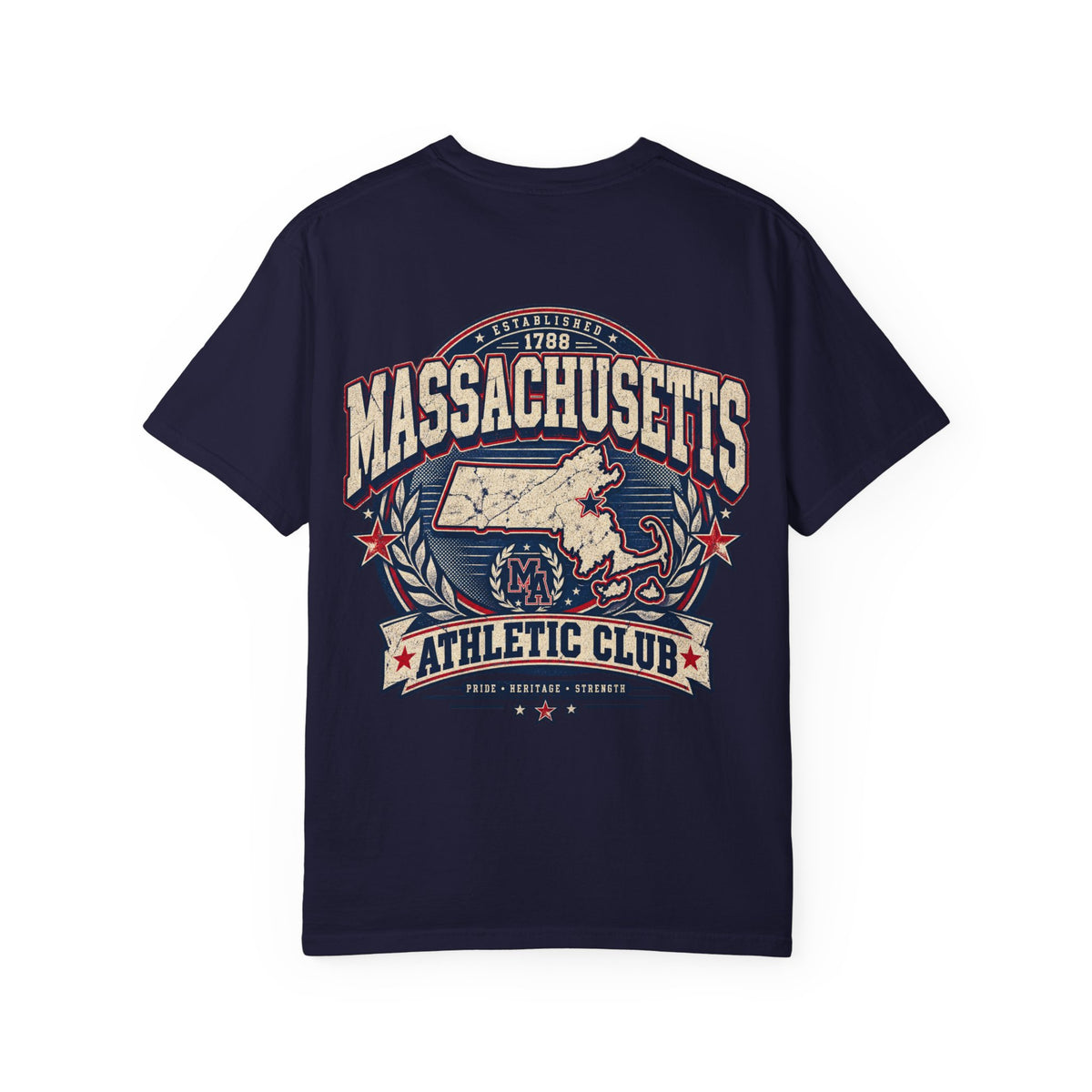 Massachusetts Athletic Club Unisex Comfort Color 1717 Streetwear Graphic Tee
