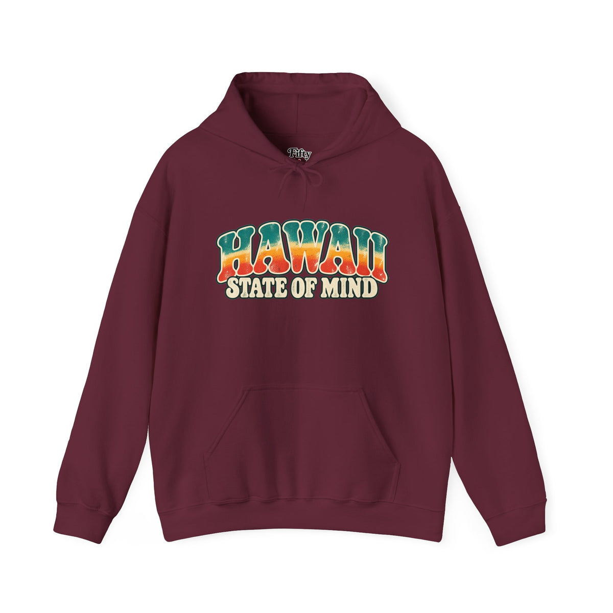 Hawaii State of Mind Unisex Hoodie State Name Graphic