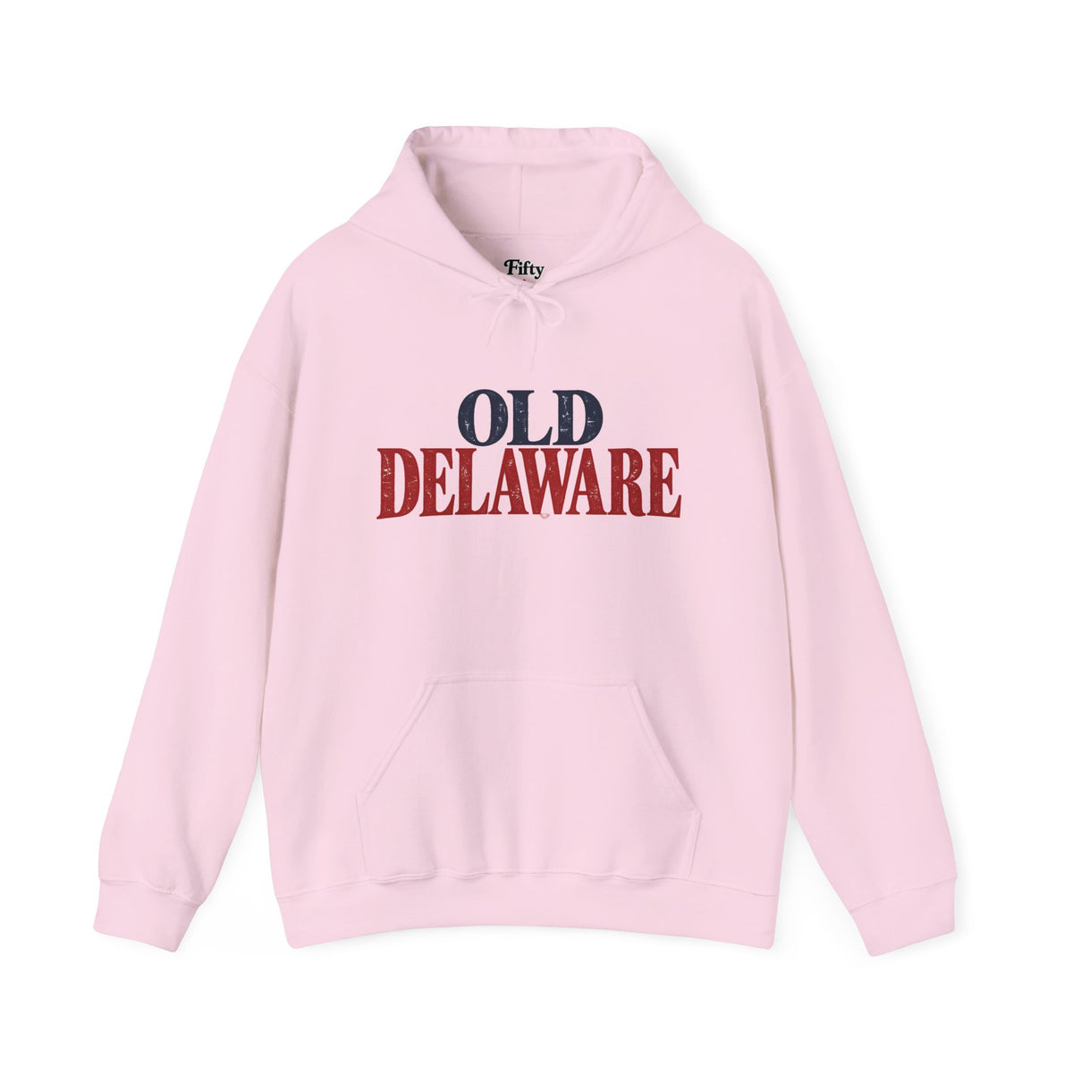 Old Delaware Unisex Hoodie State Name Graphic