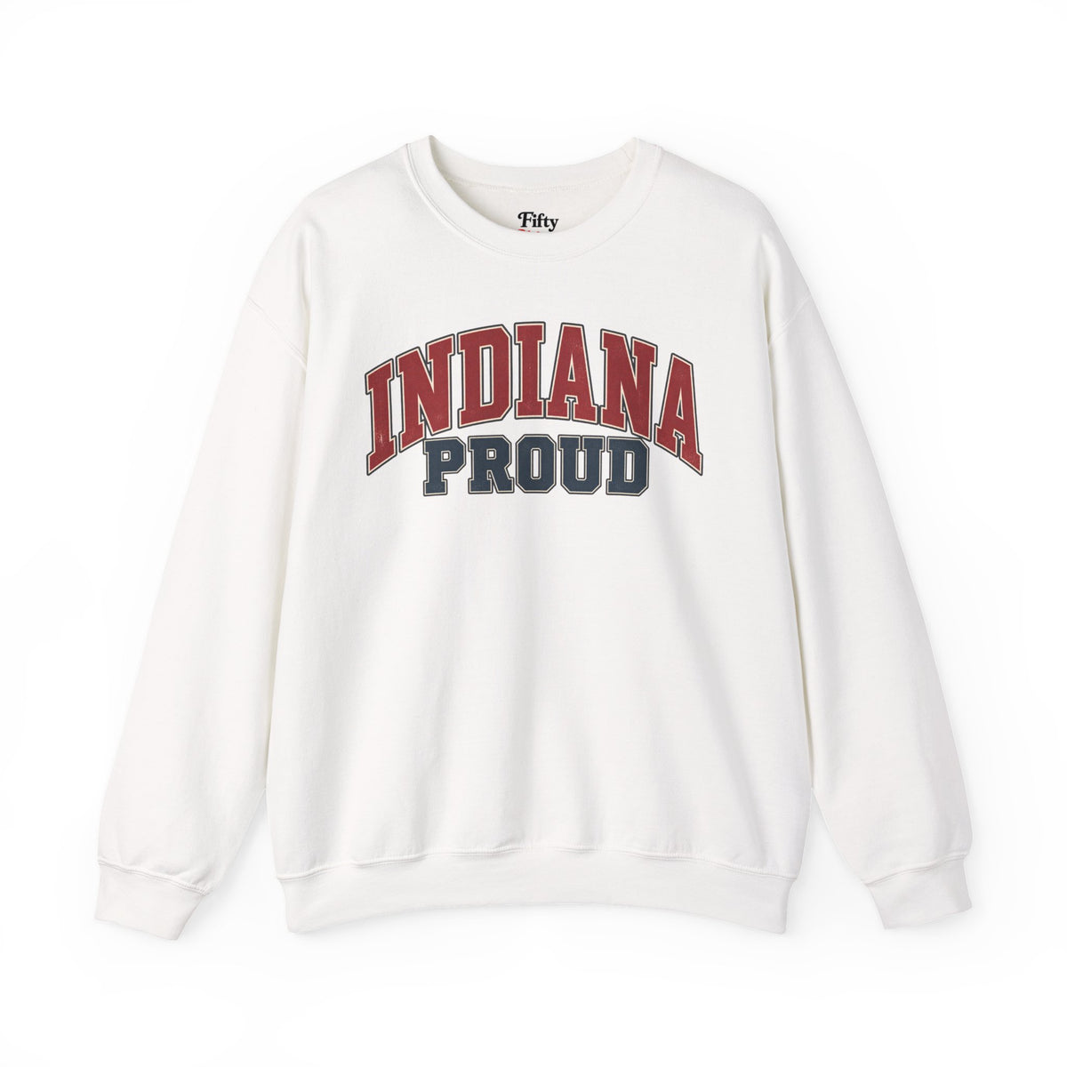 Indiana Proud Unisex Crewneck Sweatshirt State Name Graphic