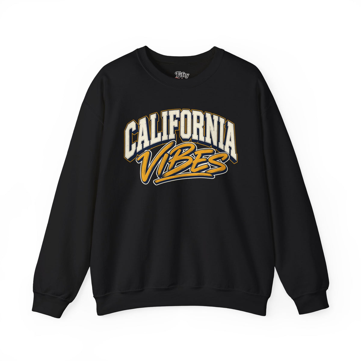 California Vibes Unisex Crewneck Sweatshirt State Name Graphic