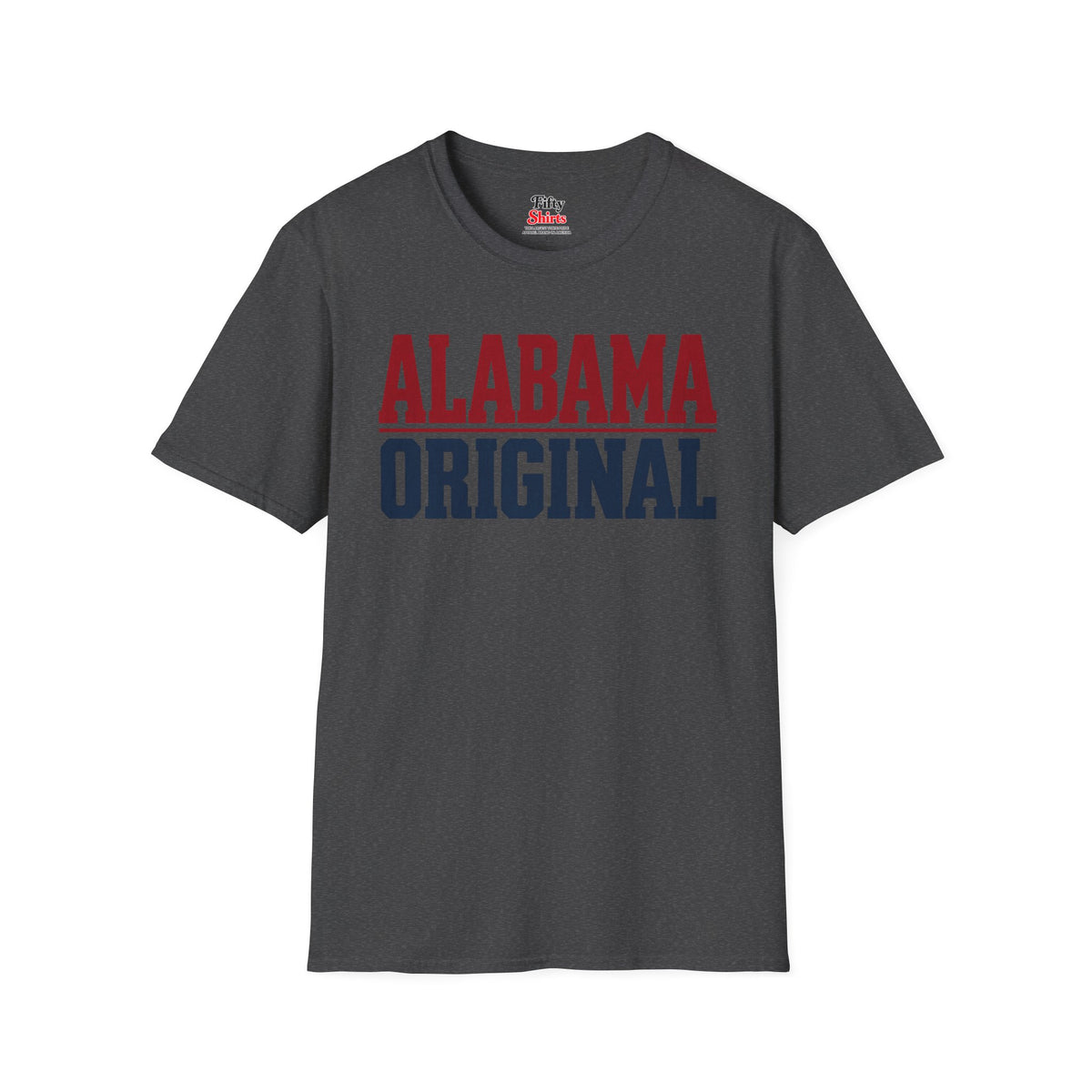 Alabama Original Unisex Softstyle T Shirt State Name Graphic Tee