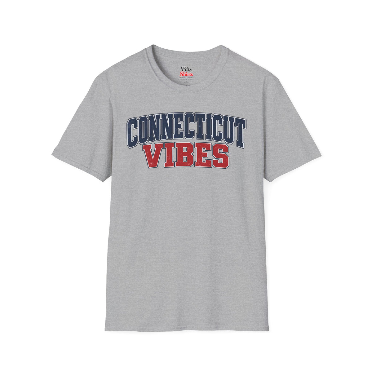 Connecticut Vibes Unisex Softstyle T Shirt State Name Graphic Tee