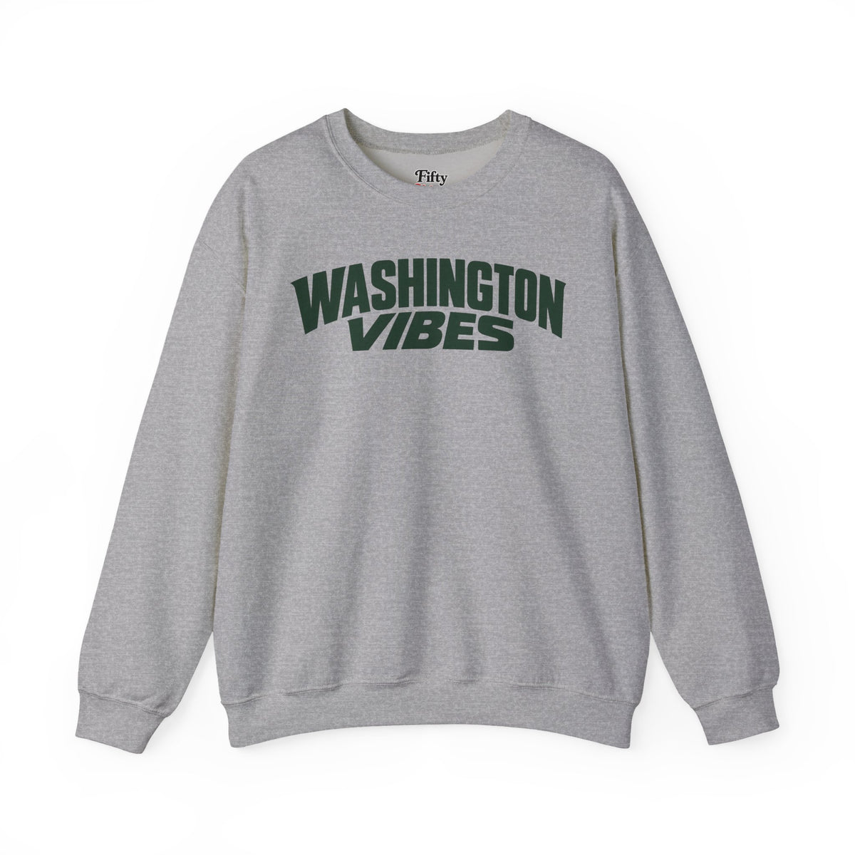 Washington Vibes Unisex Crewneck Sweatshirt State Name Graphic
