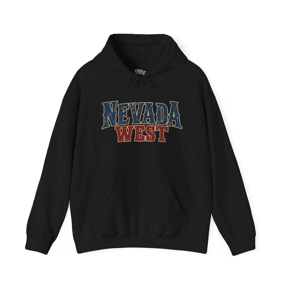 Nevada West Unisex Hoodie State Name Graphic
