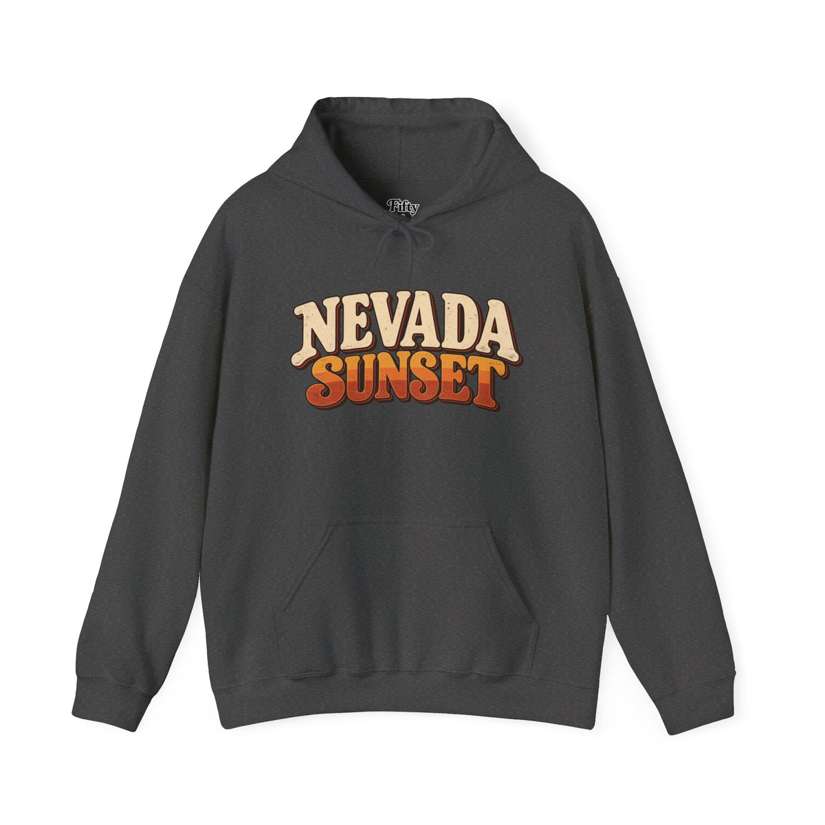 Nevada Sunset Unisex Hoodie State Name Graphic