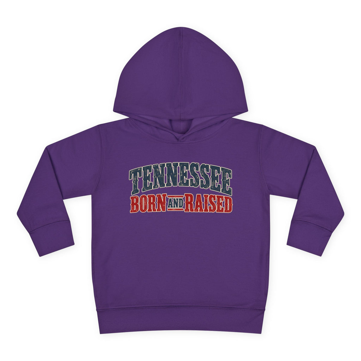 Tennessee Born and Raised Vintage Americana Unisex Toddler Pullover Fleece Hoodie