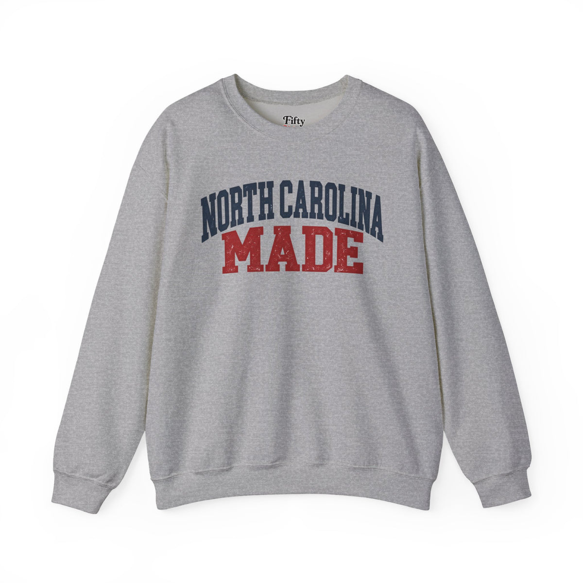 North Carolina Made Unisex Crewneck Sweatshirt State Name Graphic