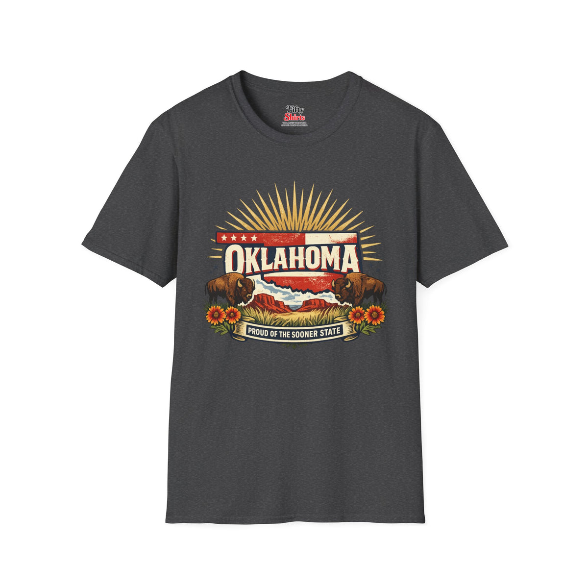Oklahoma State Pride Unisex Softstyle T Shirt State Pride Graphic Tee Collections FS03