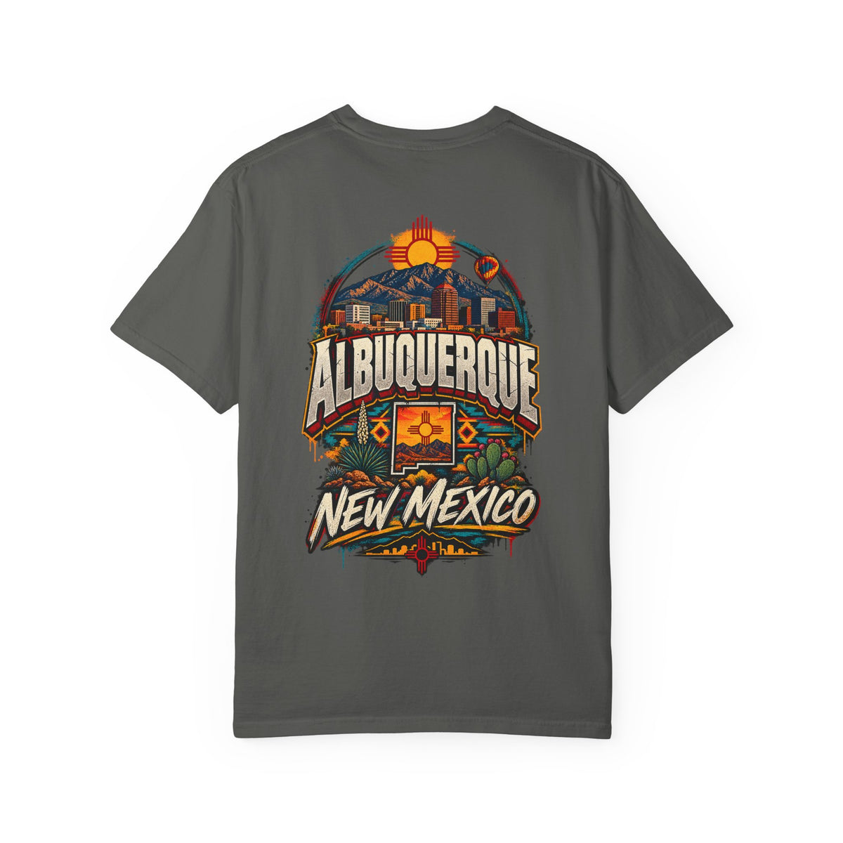 Albuquerque New Mexico Unisex Comfort Color 1717 Streetwear Graphic Tee