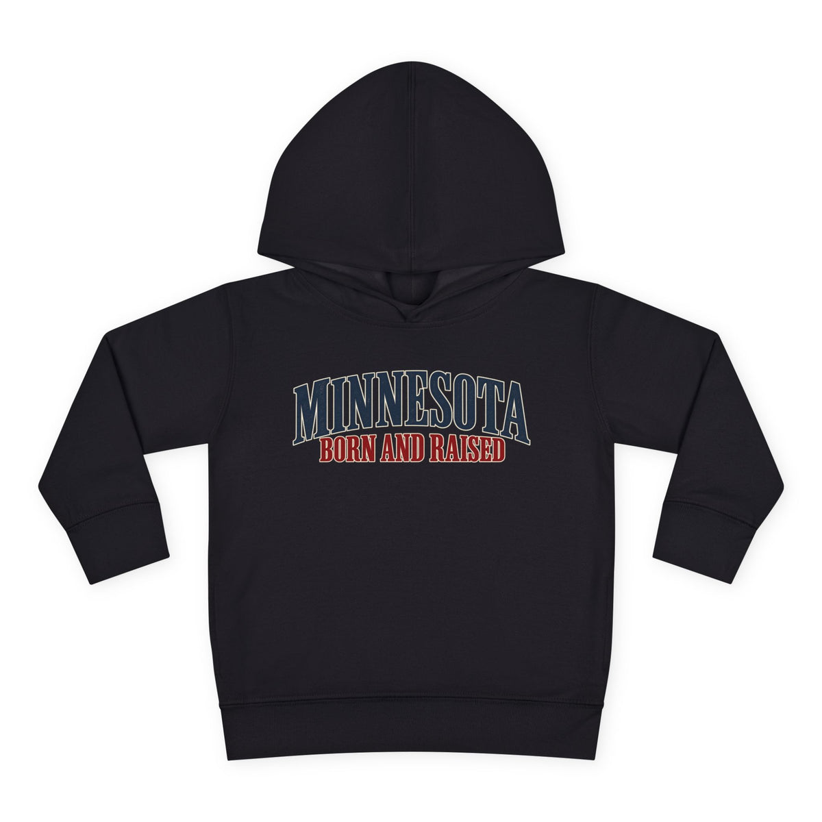Minnesota Born and Raised Luxury Heritage Unisex Toddler Pullover Fleece Hoodie