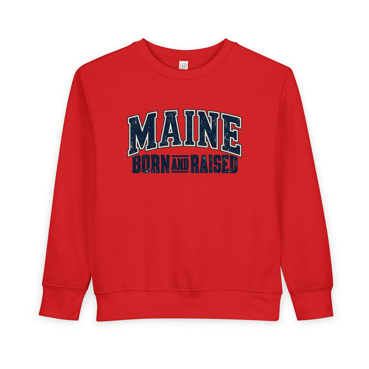 Maine Born and Raised Timeless Heritage Unisex Toddler Sweatshirt