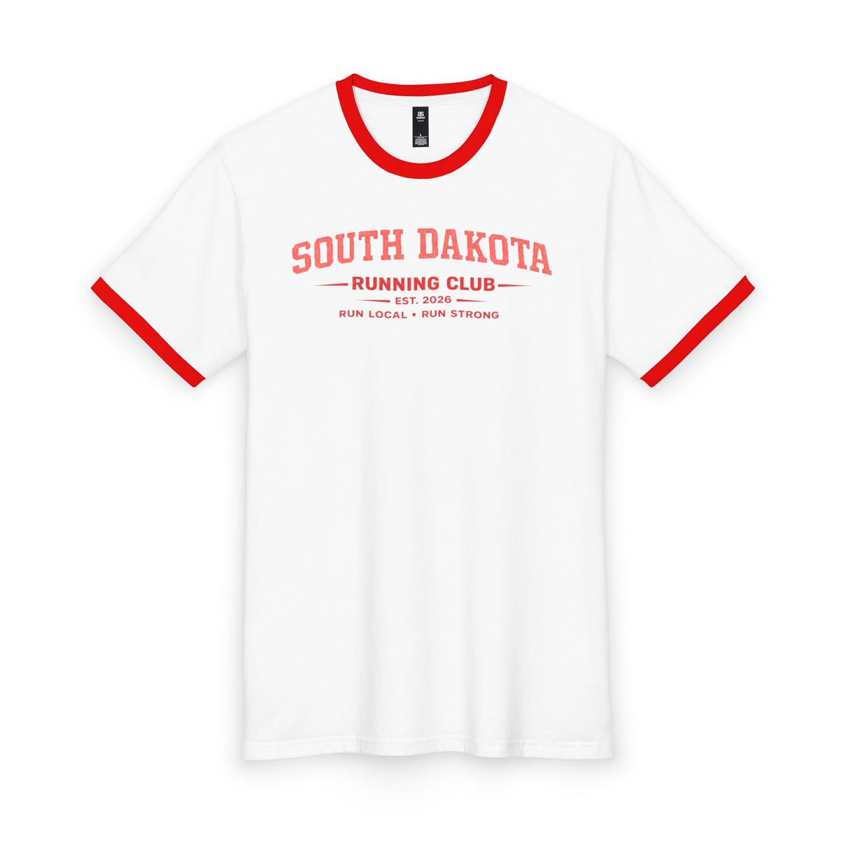 South Dakota Running Club 2026 All State Men's Staple Ringer Tee