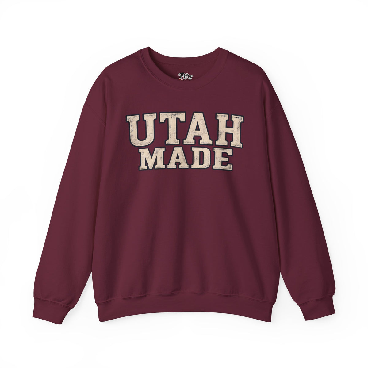 Utah Made Unisex Crewneck Sweatshirt State Name Graphic