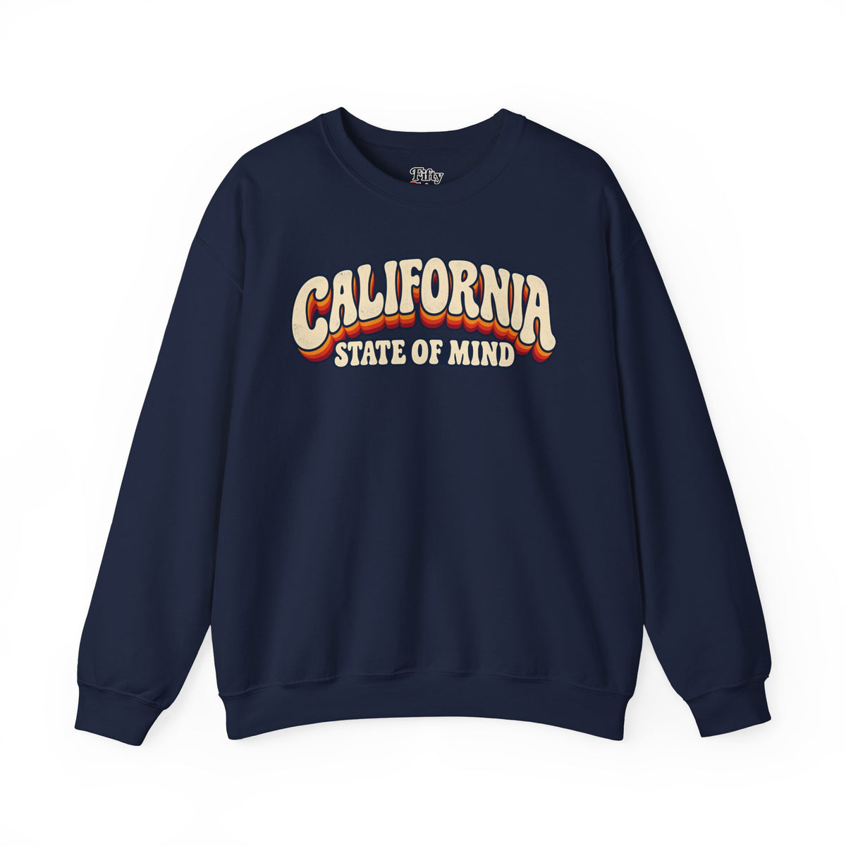 California State of Mind Unisex Crewneck Sweatshirt State Name Graphic