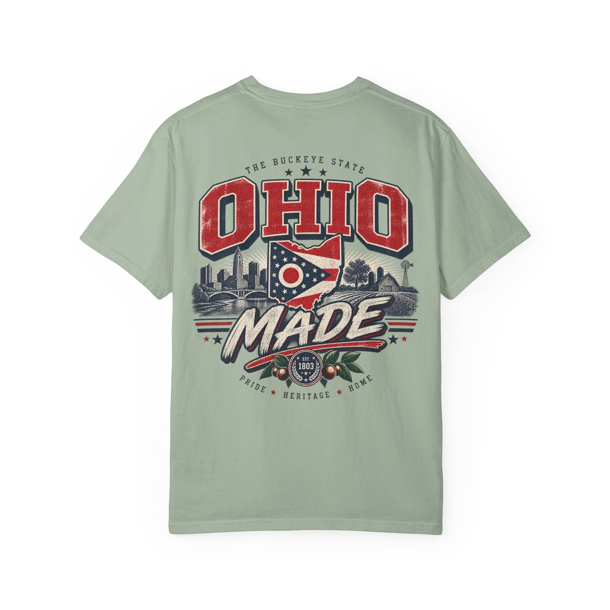 Ohio Made Unisex Comfort Color 1717 Streetwear Graphic Tee