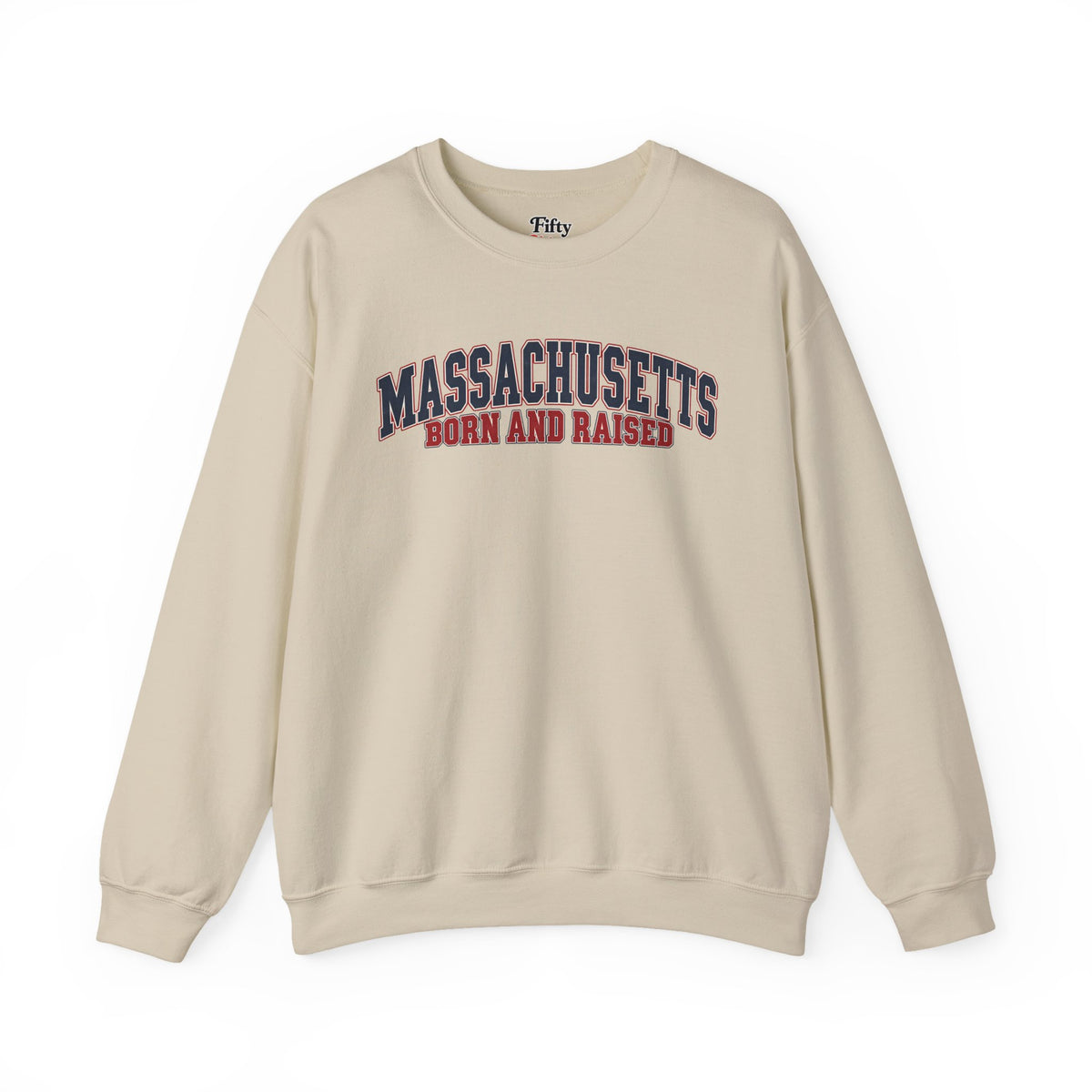 Massachusetts Born and Raised Classic Heritage Unisex Sweatshirt Graphic