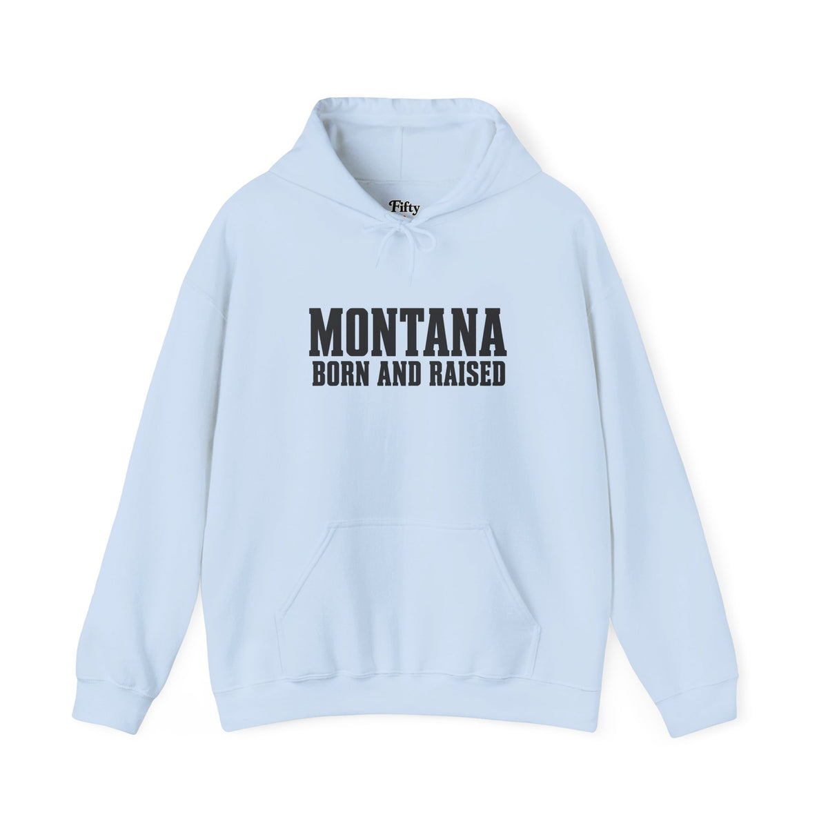 Montana Born and Raised Minimal Heritage Unisex Hoodie Graphic
