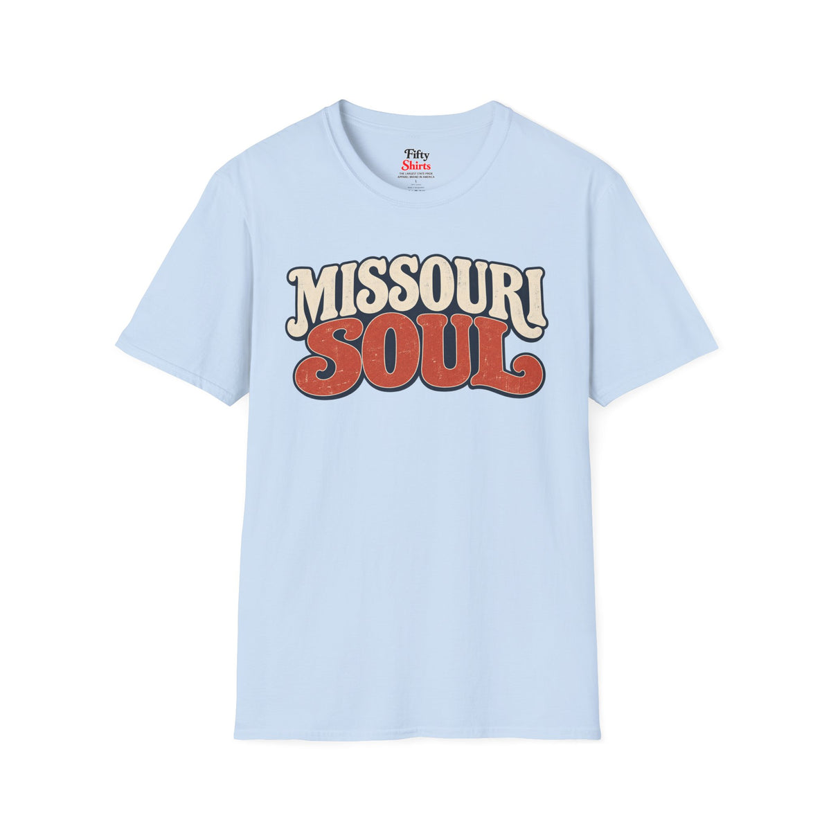 Missouri Soul Unisex Softstyle T Shirt State Name Graphic Tee