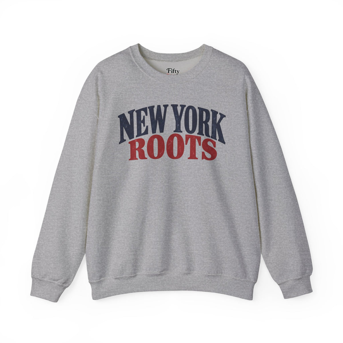 New York Roots Unisex Crewneck Sweatshirt State Name Graphic