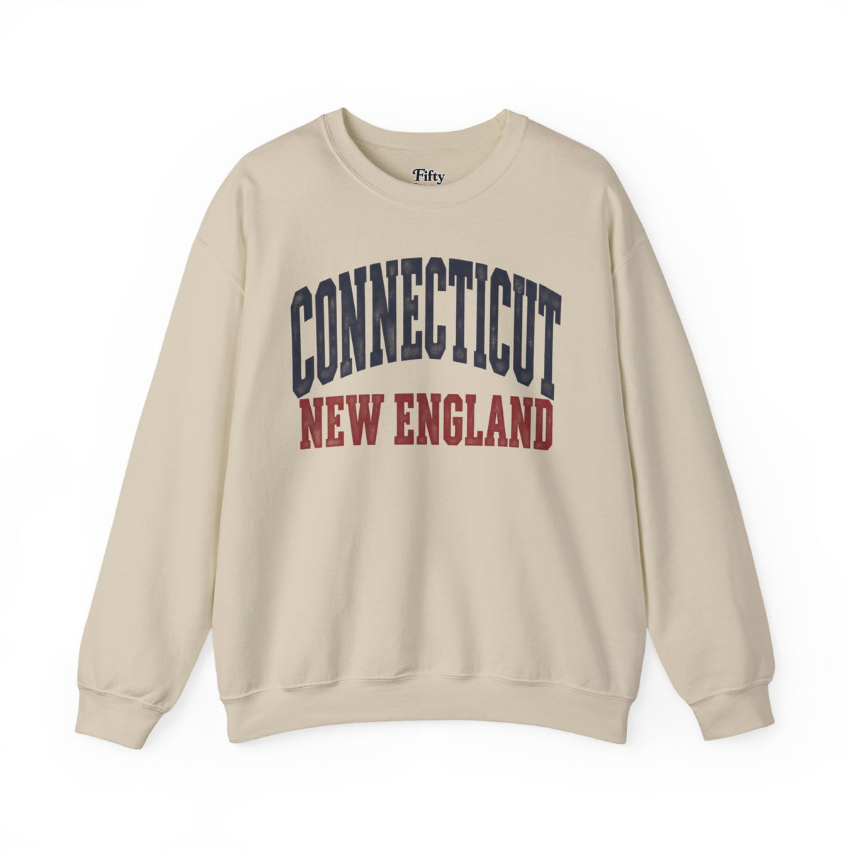Connecticut New England Unisex Crewneck Sweatshirt State Name Graphic