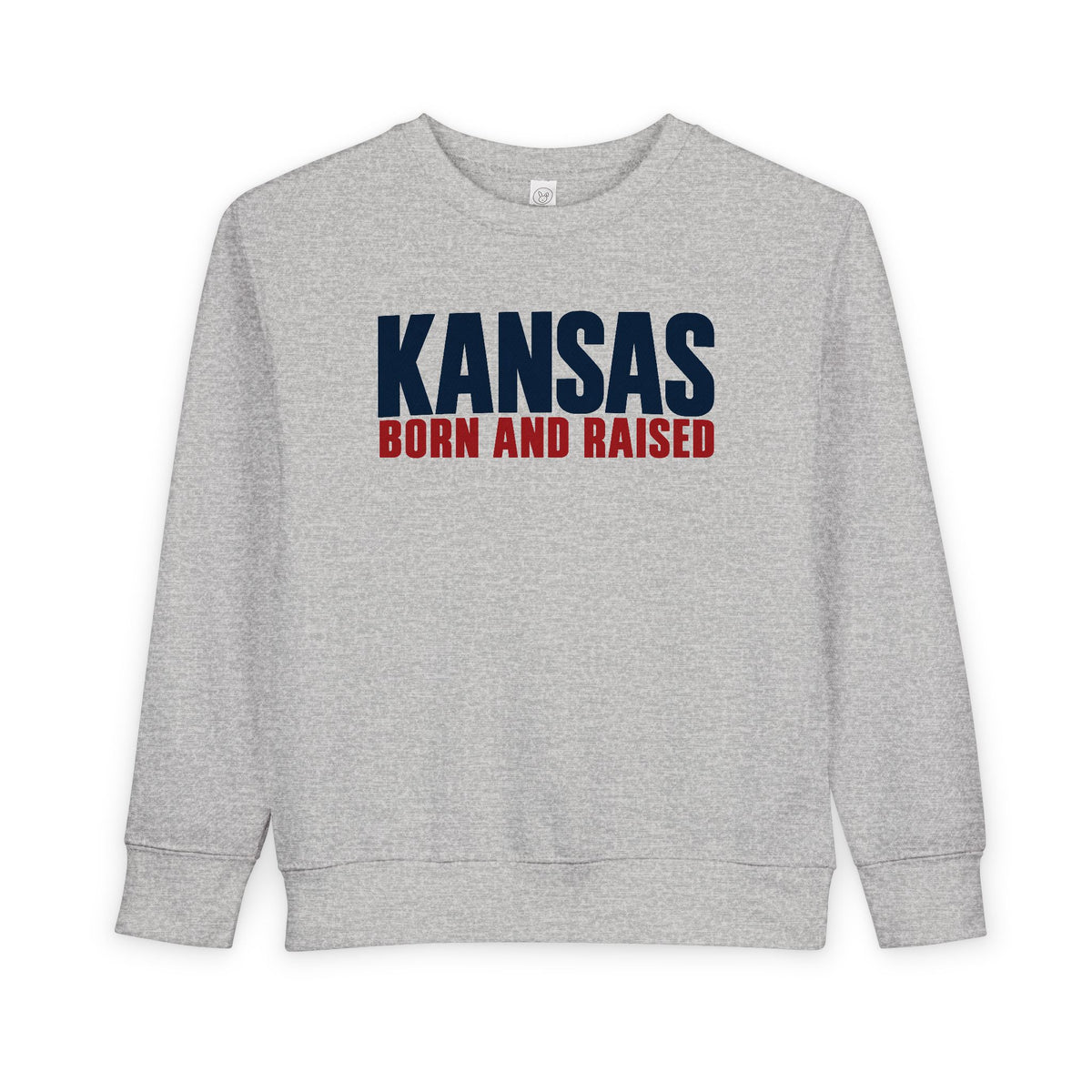 Kansas Born and Raised Modern Heritage Unisex Toddler Sweatshirt