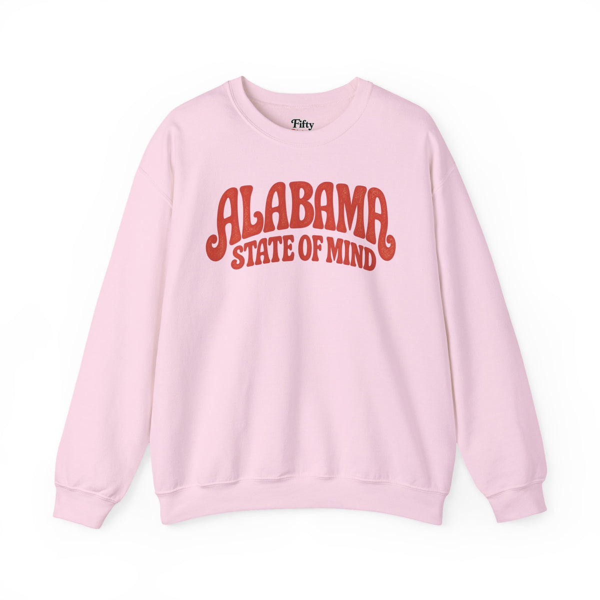 Alabama State of Mind Unisex Crewneck Sweatshirt State Name Graphic